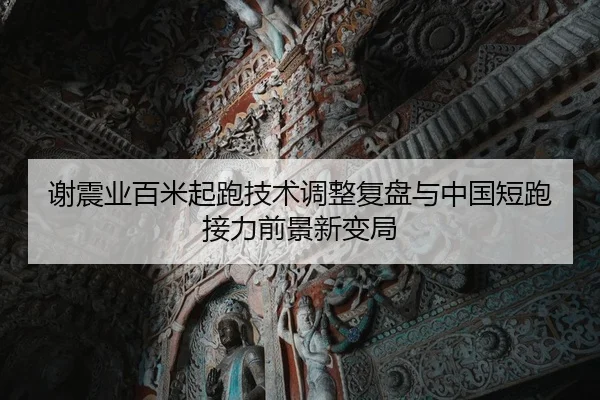 谢震业百米起跑技术调整复盘与中国短跑接力前景新变局